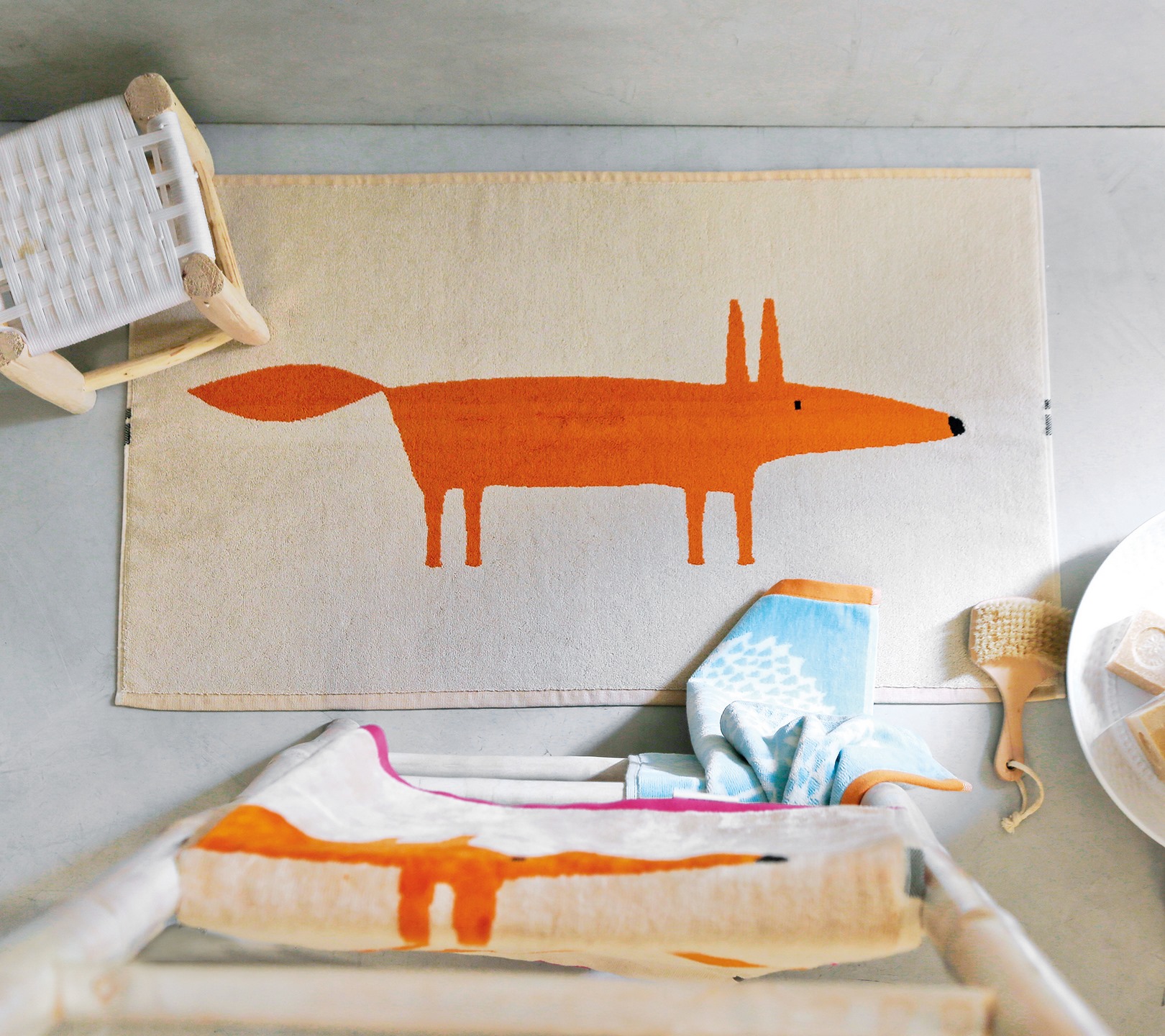 TAPIS DE BAIN MR FOX SABLE 