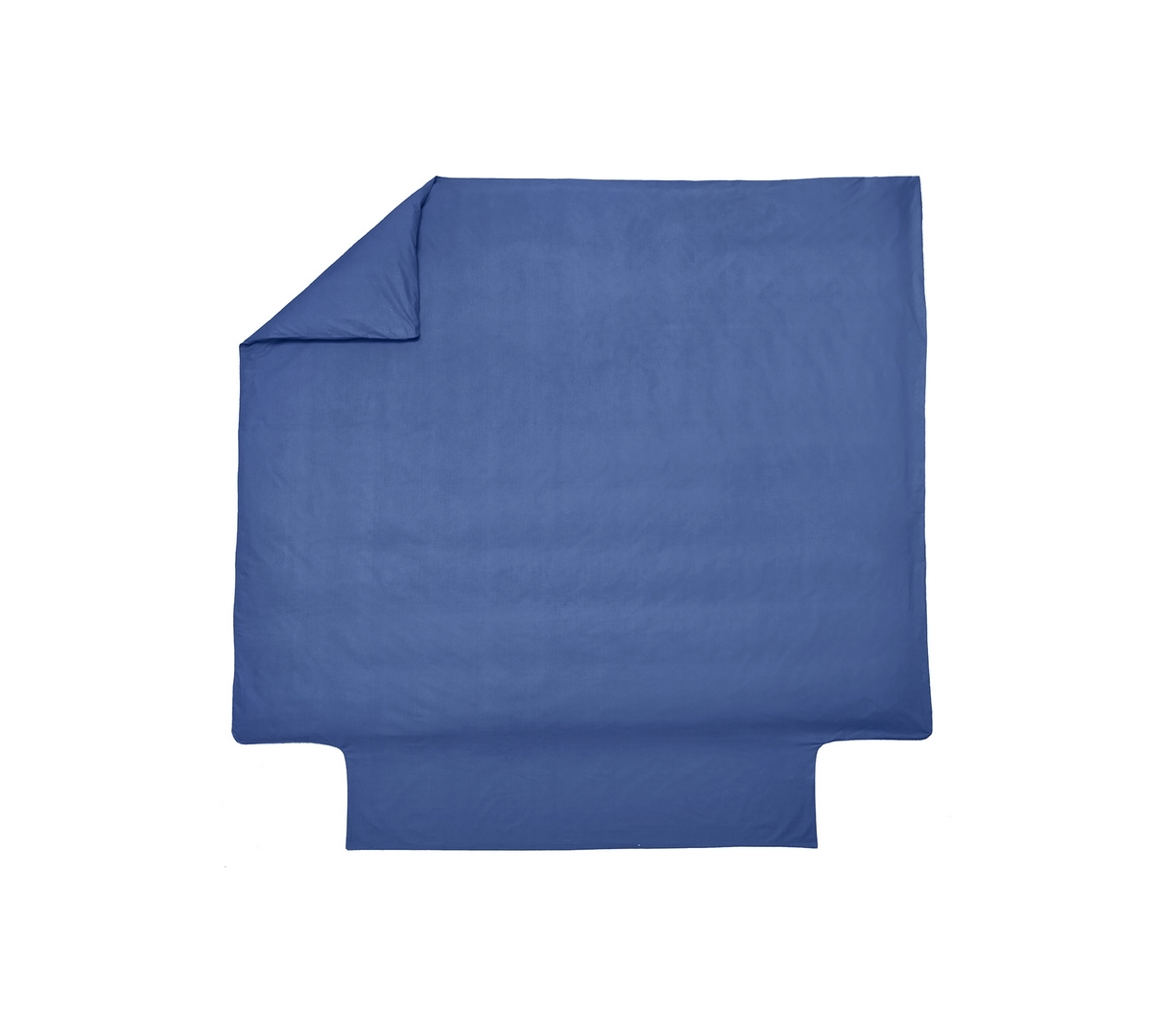 HOUSSE DE COUETTE UNI PERCALE BLEU ROYAL 