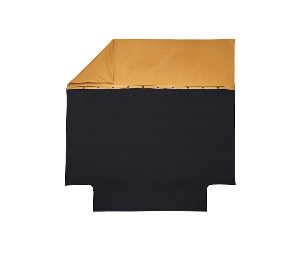 HOUSSE DE COUETTE TANDEM INDIGO/FAUVE 