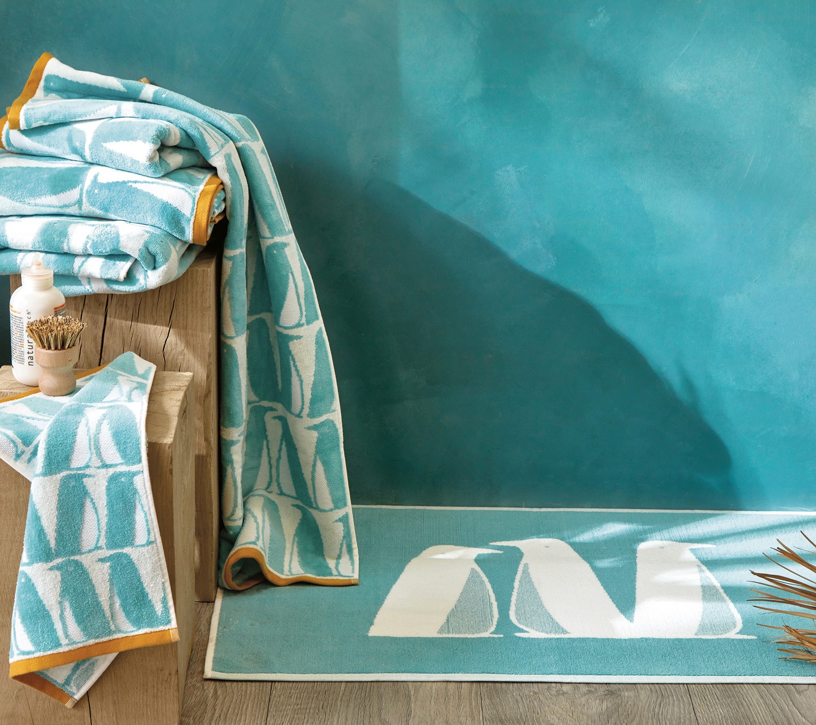 SERVIETTE INVITE BANQUISE TURQUOISE 