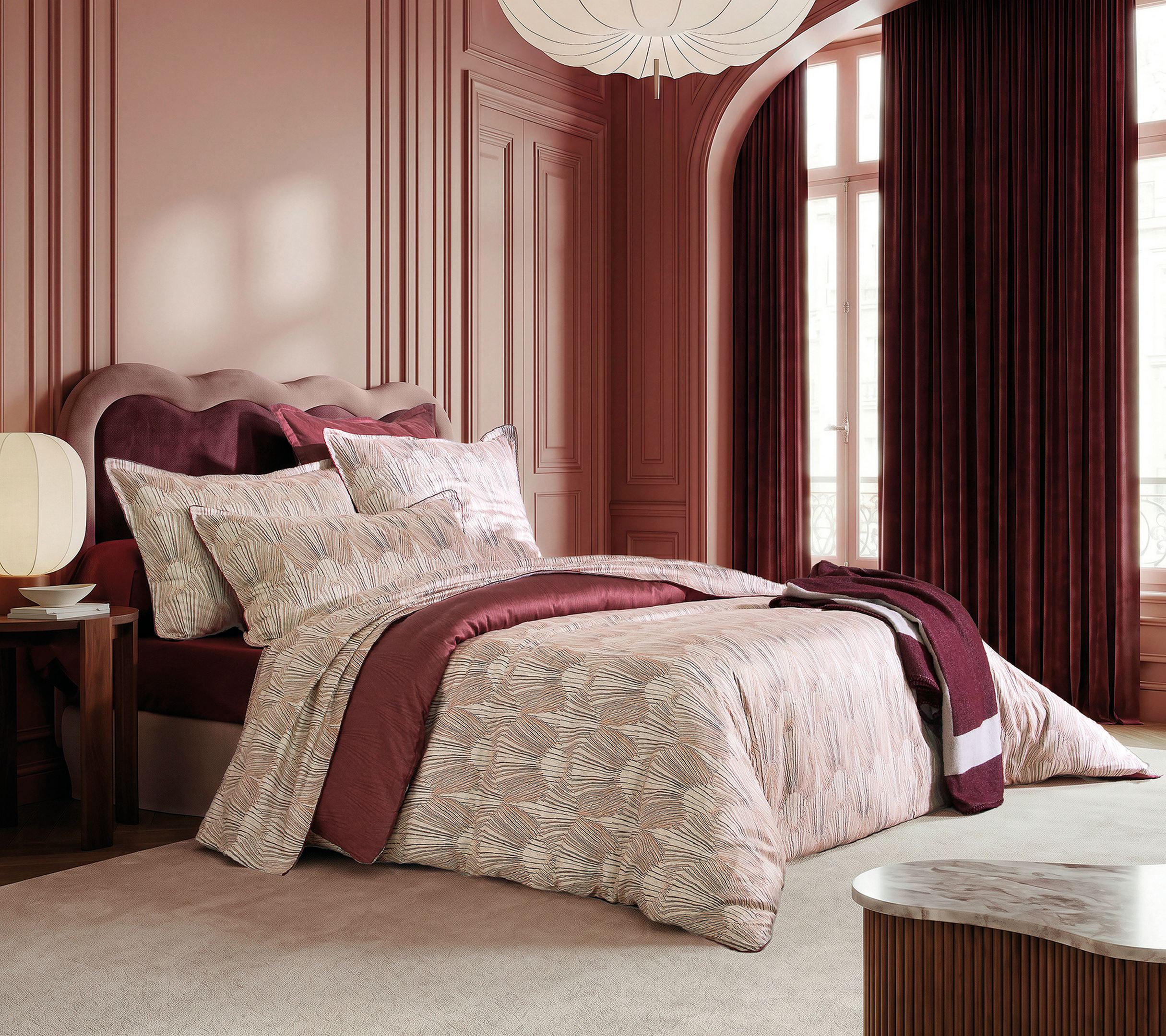 HOUSSE DE COUETTE RESONANCES GRENAT 