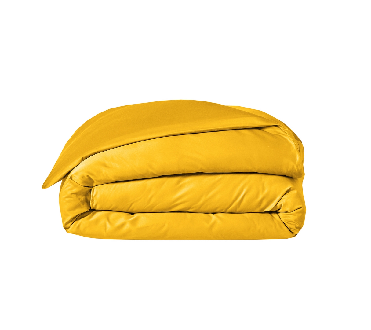 HOUSSE DE COUETTE UNI SATIN JAUNE IMPERIAL 