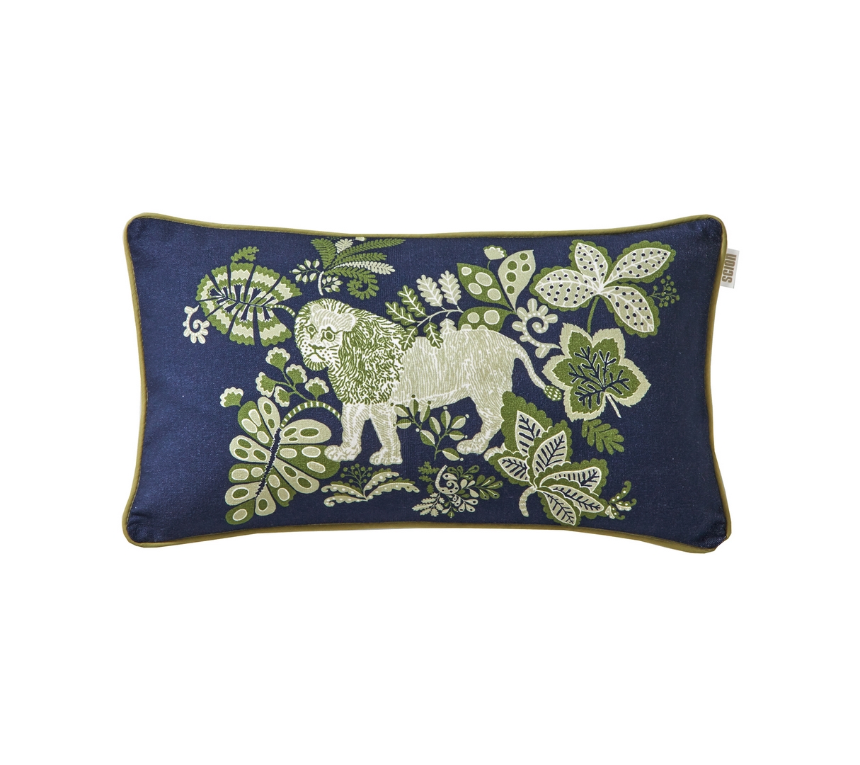 ENSEMBLE ENVELOPPE COUSSIN LION INDIGO 