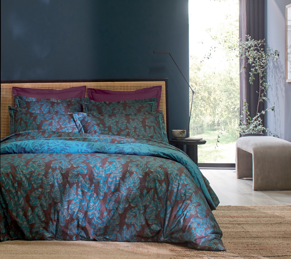 HOUSSE DE COUETTE AUTOMNE BLEU CERULEEN 
