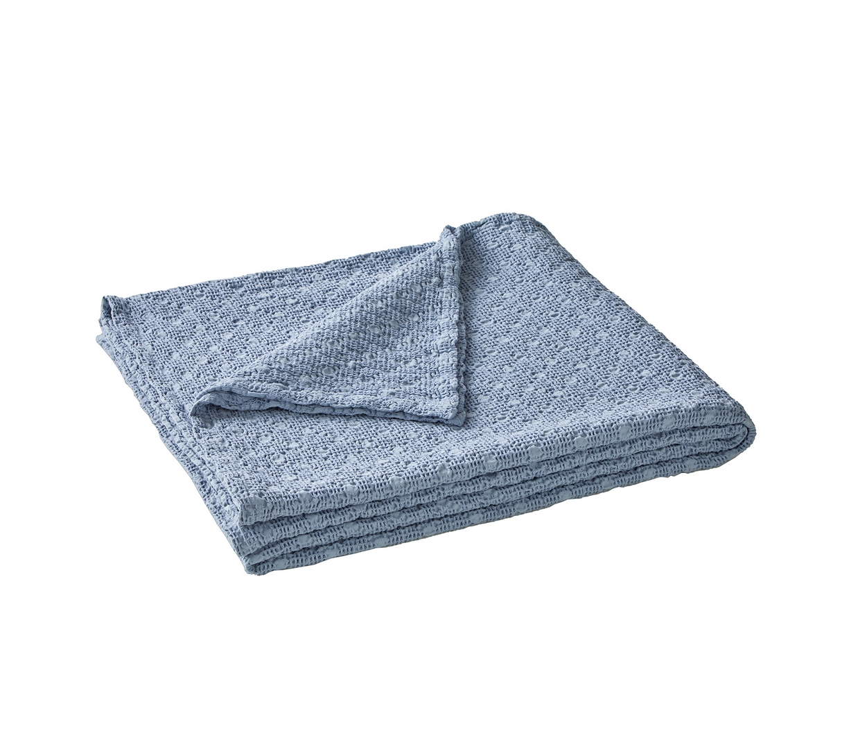 JETE DE LIT EVEREST BLEU CELESTE 