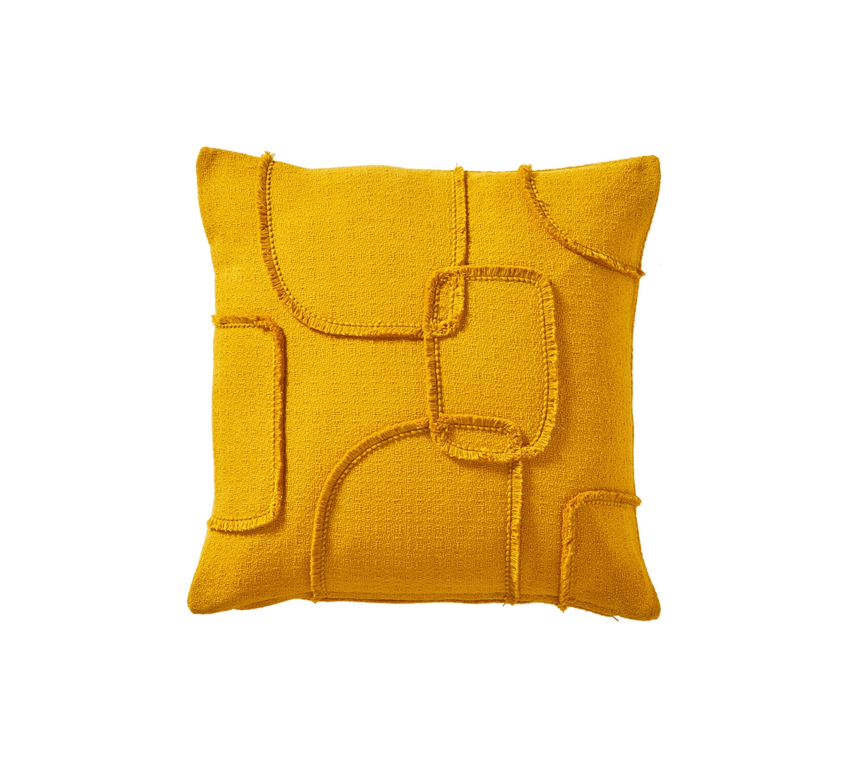 ENSEMBLE ENVELOPPE COUSSIN SIXTIES JAUNE IMPERIAL 