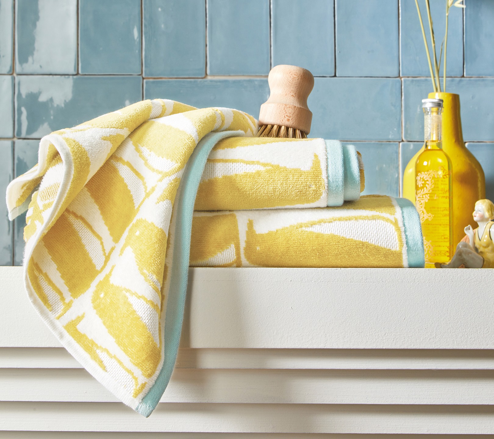 DRAP DE DOUCHE BANQUISE MIEL 
