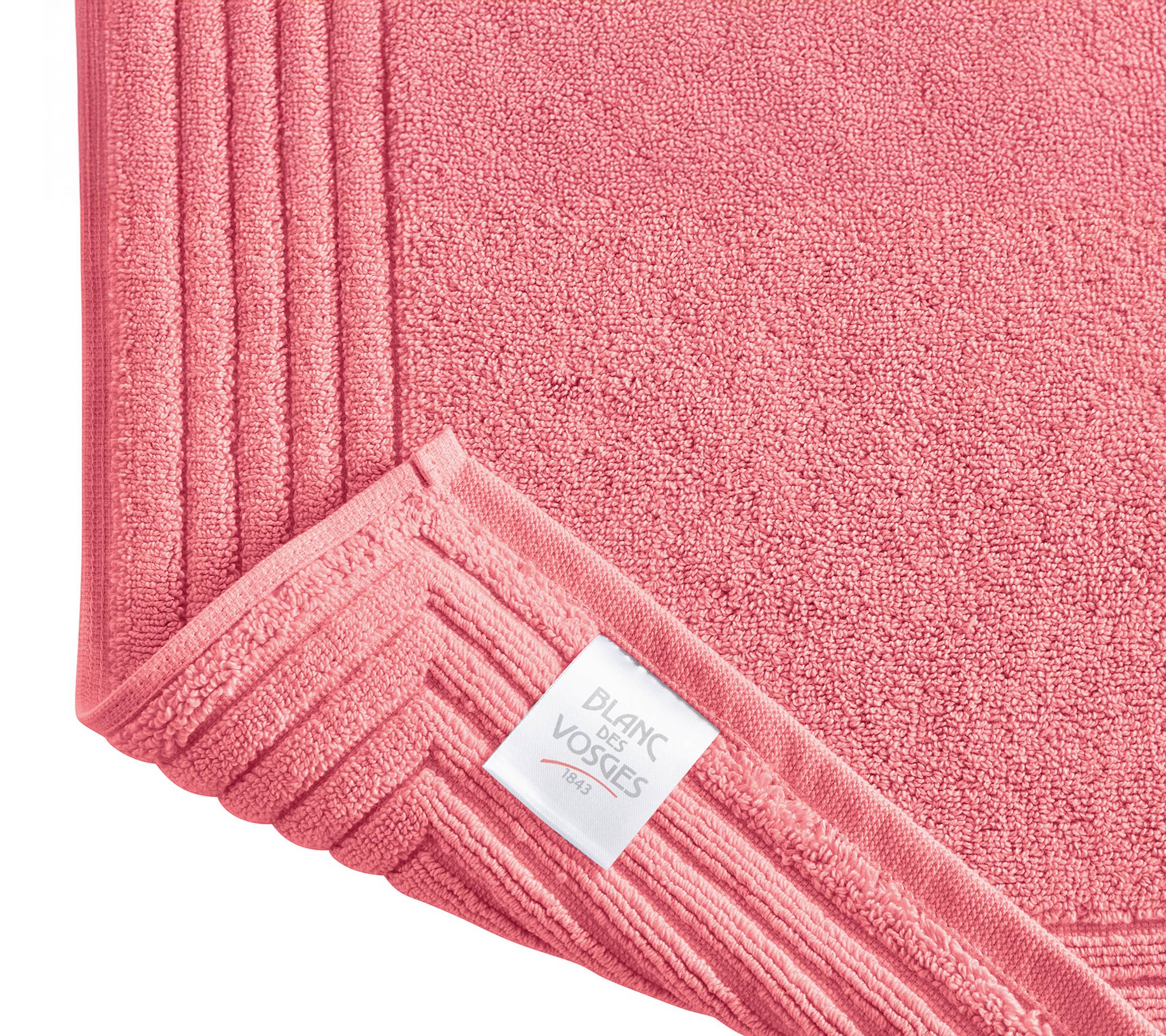 TAPIS DE BAIN UNI  CORAIL 