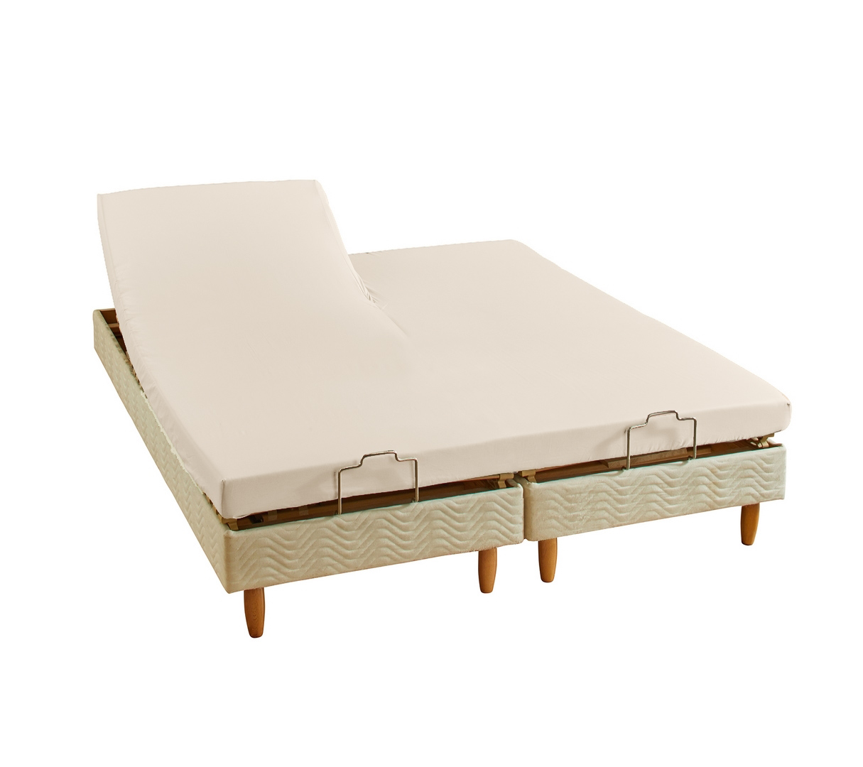 DRAP HOUSSE 2 TÊTES UNI PERCALE LIN 