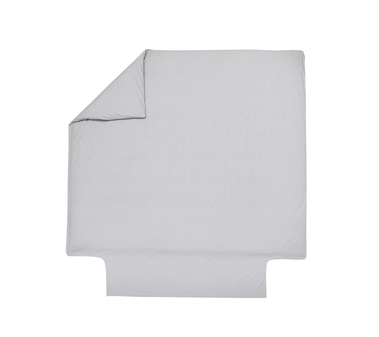 HOUSSE DE COUETTE UNI PERCALE PLATINE 