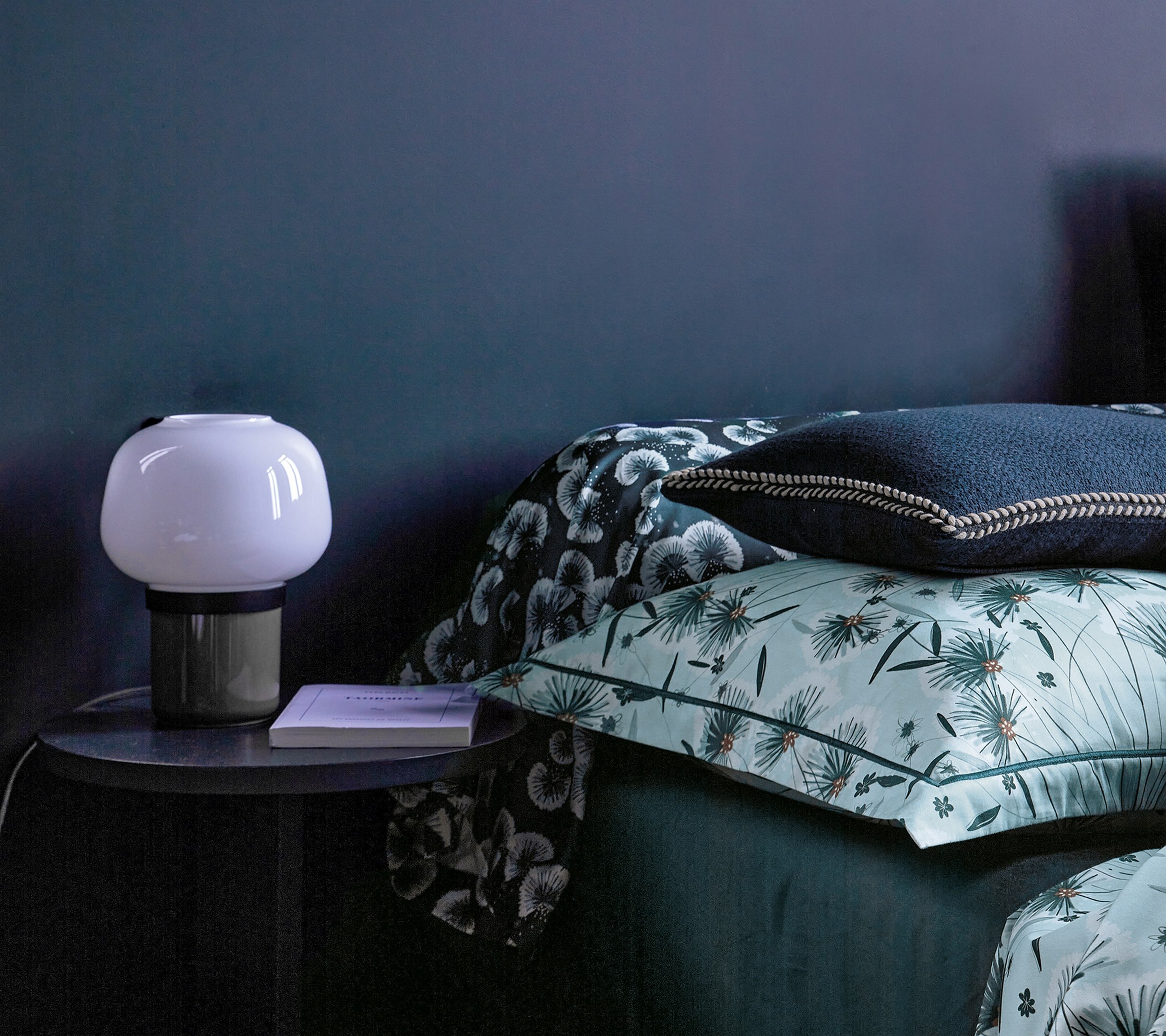 HOUSSE DE COUETTE FLOREA BLEU CELESTE 