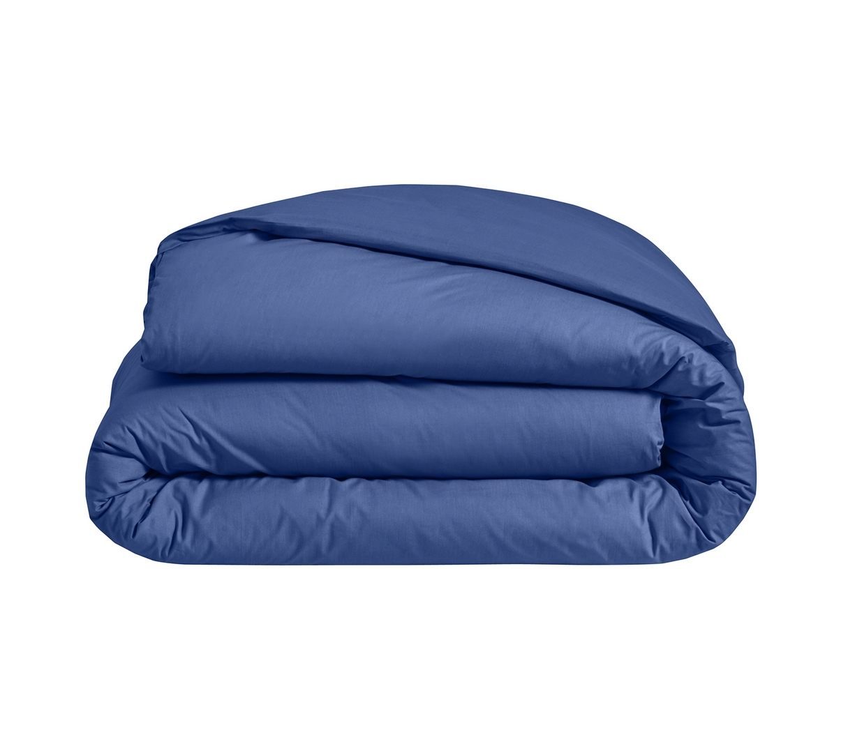 HOUSSE DE COUETTE UNI PERCALE BLEU ROYAL 