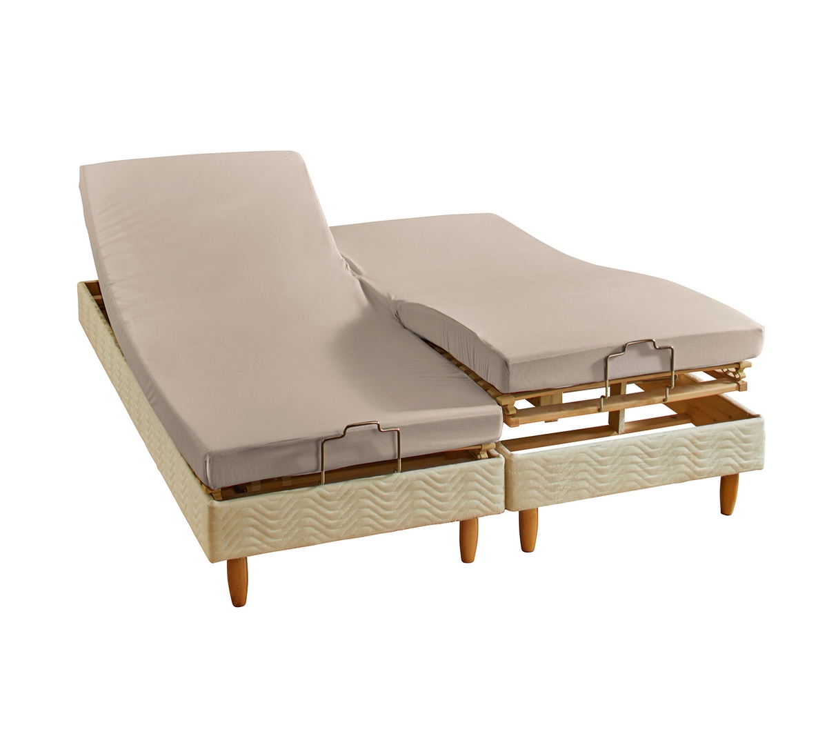 DRAP HOUSSE 4 TÊTES UNI COTON EXTENSIBLE CHANVRE 