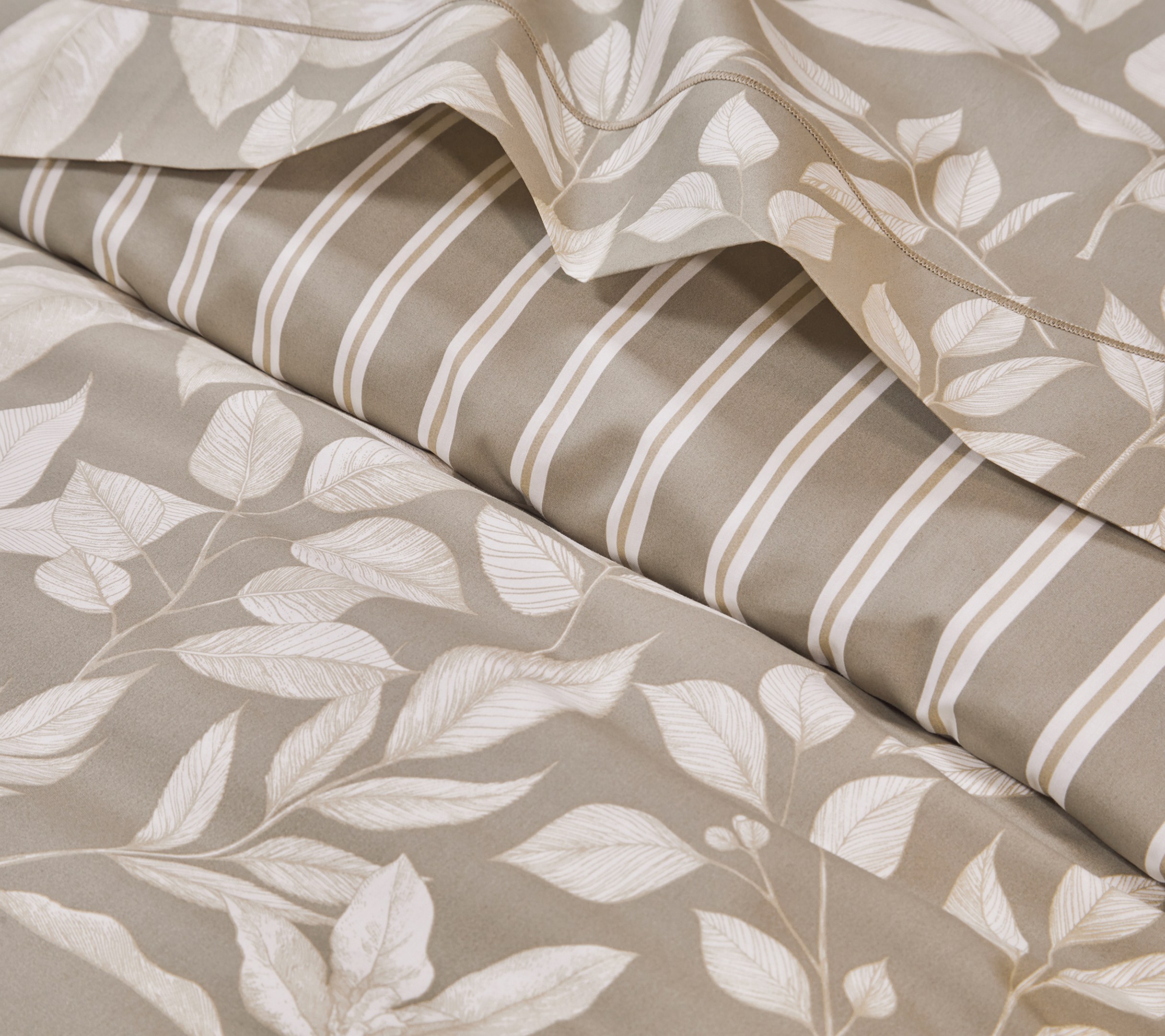 HOUSSE DE COUETTE COTTAGE KAKI 