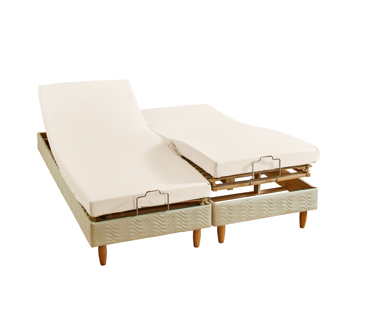 DRAP HOUSSE 4 TÊTES UNI PERCALE LIN 