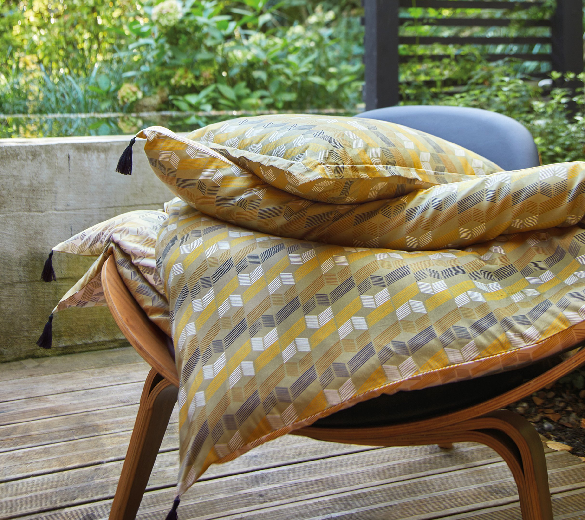 ENSEMBLE ENVELOPPE COUSSIN OASIS OLIVE 