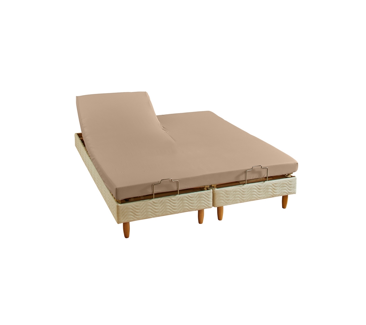 DRAP HOUSSE 2 TÊTES UNI PERCALE CHANVRE 