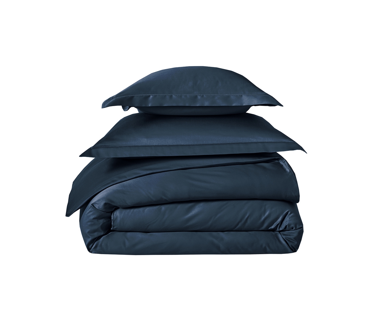 HOUSSE DE COUETTE UNI SATIN BLEU CORINTHE 