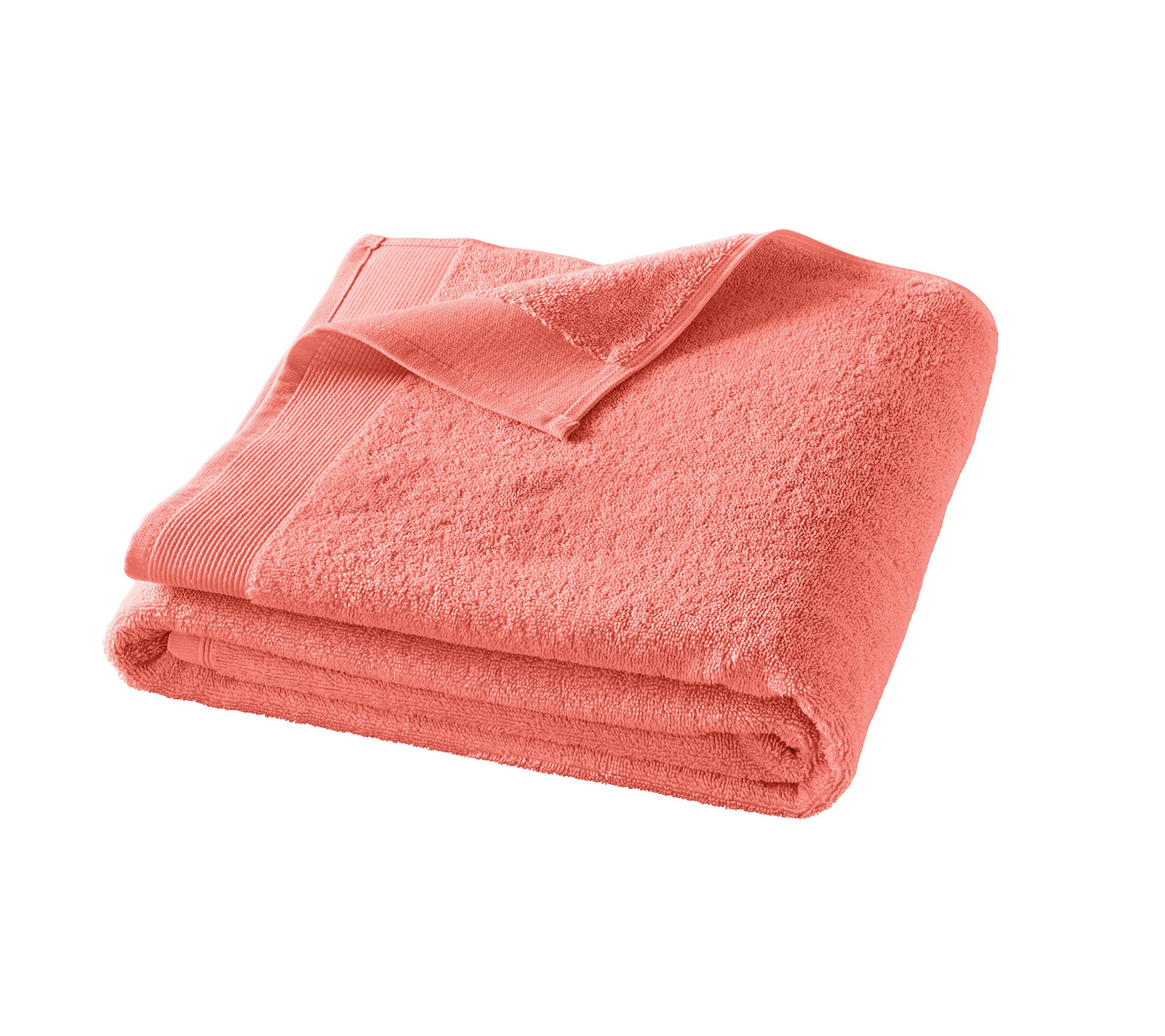 DRAP DE BAIN UNI  CORAIL 