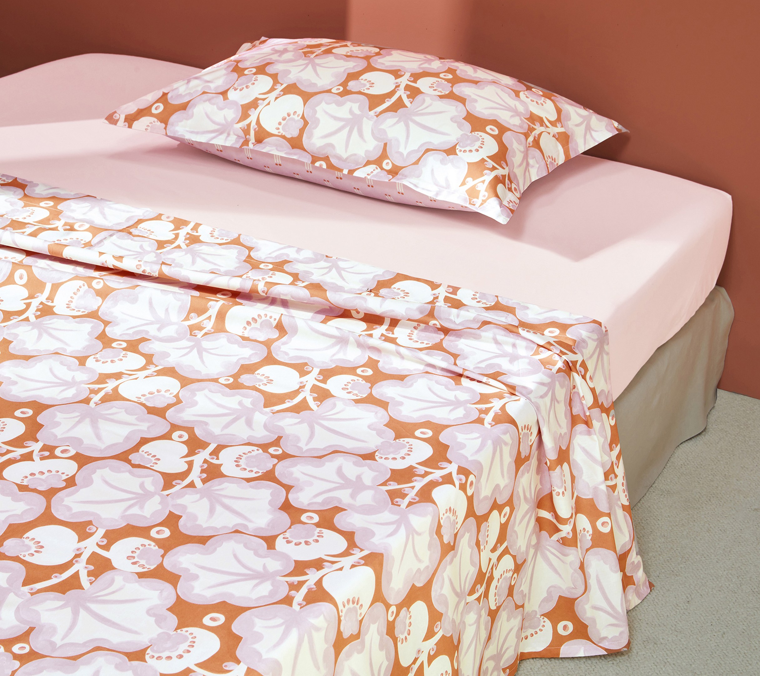 DRAP POPPY CORAIL 