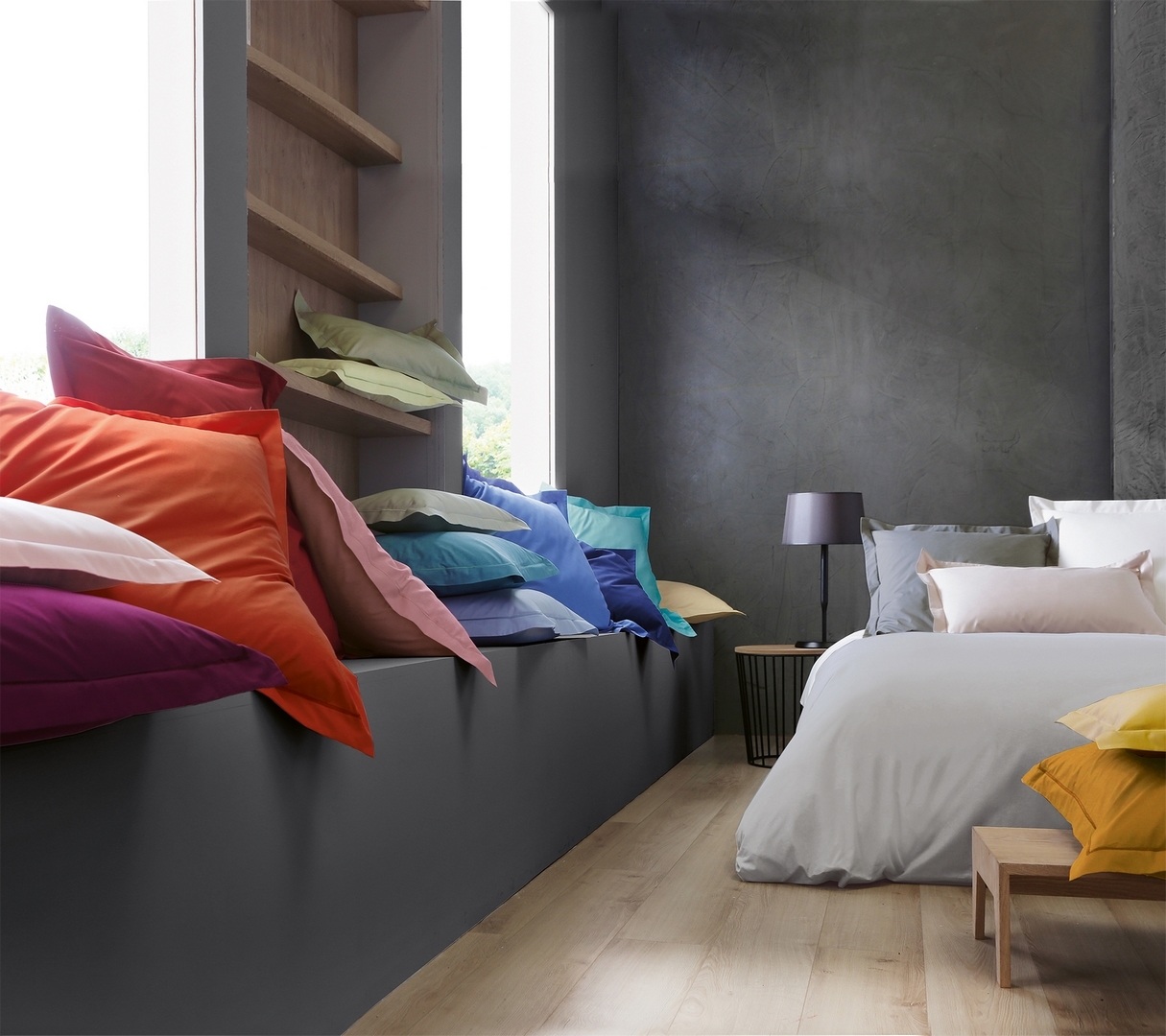 DRAP HOUSSE UNI PERCALE BLANC 