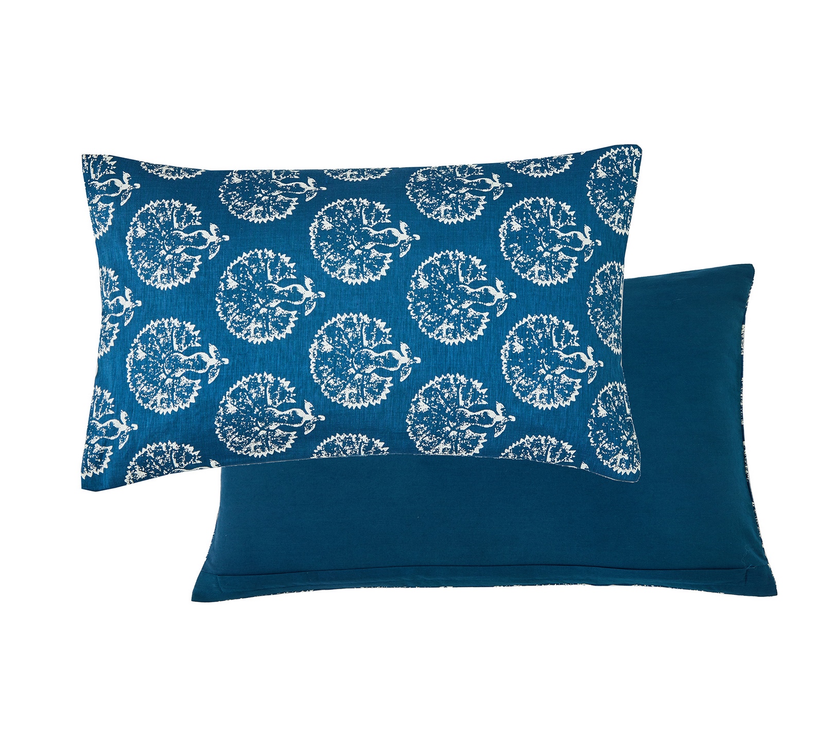 ENSEMBLE ENVELOPPE COUSSIN MARCO POLO BLEU PAON 