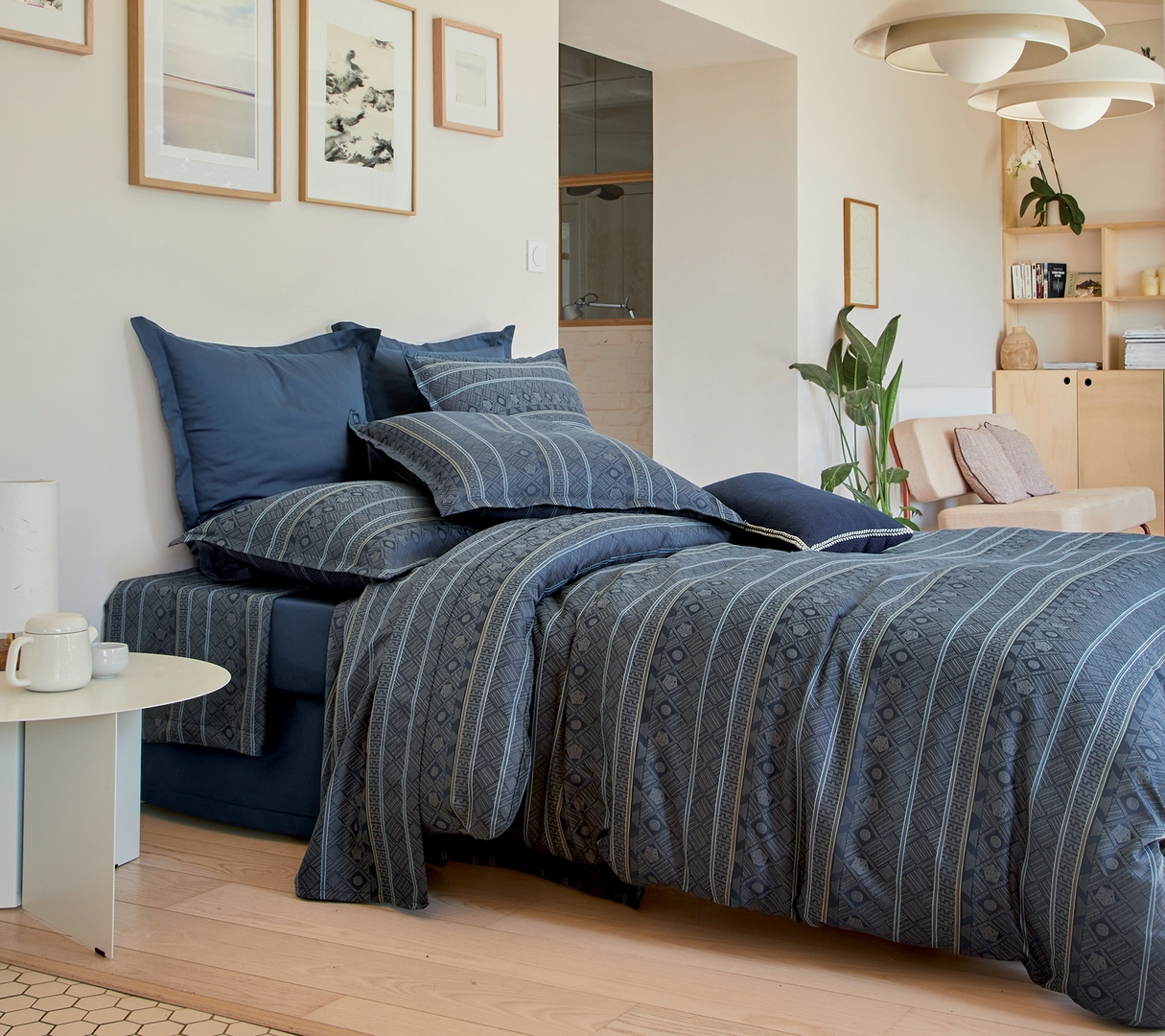 HOUSSE DE COUETTE ALLEGRO BLEU CORINTHE 