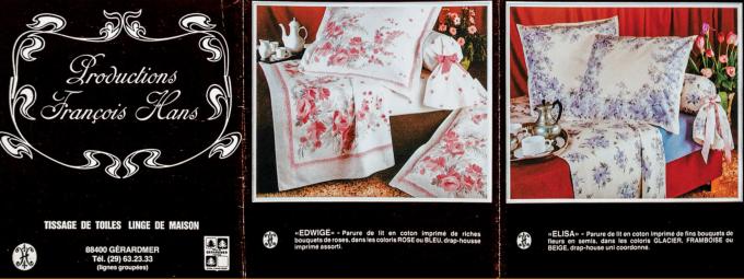 Catalogue de linge de maison Francois Hans