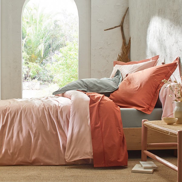 Percale de coton uni